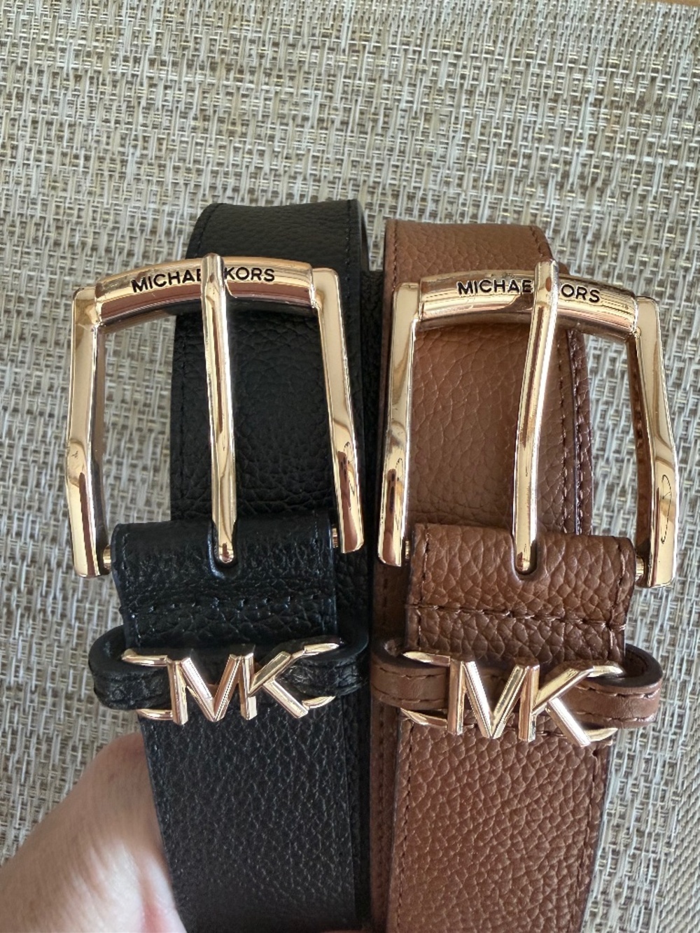 Set of 2 Michael Kors women’s leather belts size M